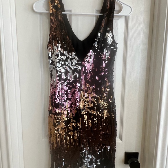 Sequins MONACO dress size 4/6 S - Picture 2 of 10